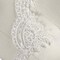 1 Yard White Beaded Scalloped Bridal Lace Trim with Sequins and Corded Embroidery